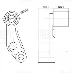 Ролик ГРМ Skoda Octavia (96-) 1.4i (опор.) (CM 6191) CM 6191 TRIALLI