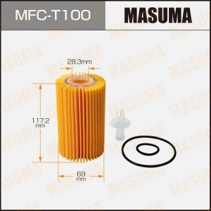 фильтр масляный!\ Toyota Land Cruiser 4.5D 08> MFCT100 MASUMA