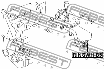 Кольцо уплотнительное VW AUDI системы охлаждения FEBEST RINGWH-B5 FEBEST
