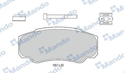 Колодки тормозные PEUGEOT Boxer CITROEN Jumper FIAT Ducato (94-) задние (4шт.) M MBF015030 MANDO