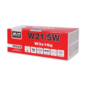 Лампа 12V W21/5W W3x16q AVS A78173S AVS