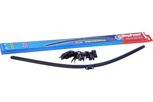 Щетка стеклоочистителя 500мм бескаркасная (7 адаптеров) Universal All Seasons ME M-75020 MEGA POWER