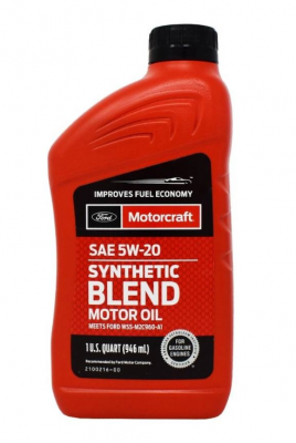 Масло моторное FORD MOTORCRAFT Premium Synthetic Blend Motor Oil 5W-20 1л (XO5W2 XO5W20Q1SP MOTORCRAFT