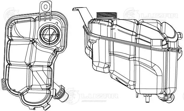 Бачок расширит. охл. жидкости для а/м Ford Mondeo IV (07-)/S-Max (06-)/Galaxy (0 LET 1010 LUZAR