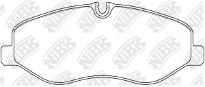 Колодки тормозные MERCEDES Viano,Vito (W447) передние (4шт.) NIBK PN0653 NIBK