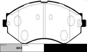 "Колодки тормозные CHEVROLET Epica 2005 ~ 2011 / Evanda	2005 ~ / Lacetti 2003 ~  GK0440 CTR