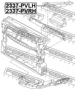 Кронштейн передн панели правый VW POLO 2011- 2337-PVRH 2337-PVRH FEBEST