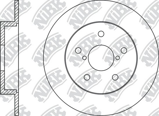 Диск тормозной SUZUKI SX4 2009 S RN1524 RN1524 NIBK