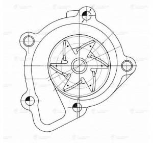 помпа!\ Kia Sorento III 14>/Optima 15> LWP 0824 LUZAR