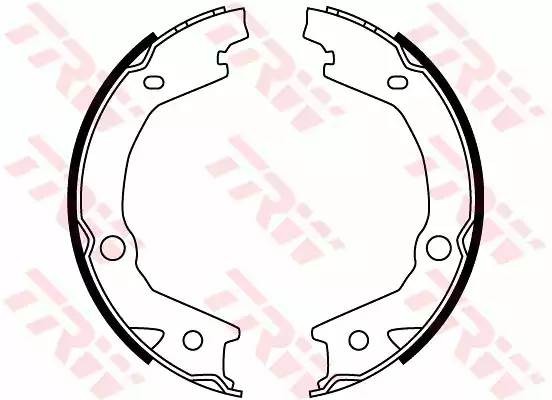 Колодки тормозные HYUNDAI Sonata (09-) стояночного тормоза (4шт.) TRW GS8747 TRW