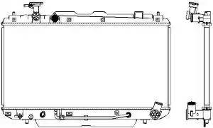 Радиатор TOYOTA RAV4 00-05 34611019 34611019 SAKURA