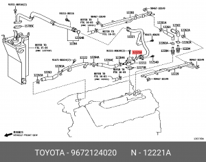 уплотнительное кольцо!\ Toyota Carina 96721-24020 TOYOTA