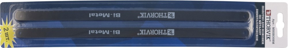 Полотно для ножовки 300мм по металлу биметаллическое 2шт. THORVIK MHSB30BM THORVIK