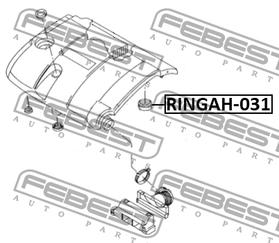 Кольцо уплотн воздушного патрубка SKODA OCTAVIA 2004-2013 RINGAH-031 RINGAH-031 FEBEST