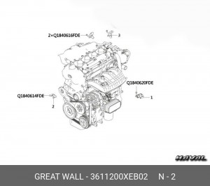 Датчик температуры HAVAL Jolion (22-) охлаждающей жидкости OE 3611200XEB02 GREAT WALL