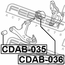 Сайлентблок рычага задний CADILLAC SRX 2010- CDAB-036 CDAB-036 FEBEST
