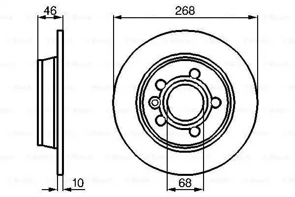 FORD GALAXY/VW SHARAN 95> 268x10x5 0 986 478 421 BOSCH