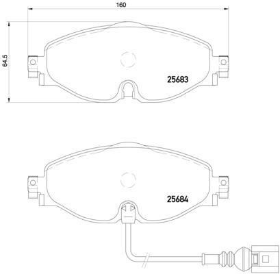 Колодки тормозные P85126 P85126 BREMBO
