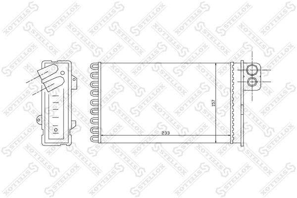 радиатор печки!\ Citroen C5 all 00-04 10-35092-SX STELLOX