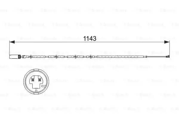 датчик износа тормозных колодок задних! L=1143\ BMW E84 all 09> 1 987 473 517 BOSCH