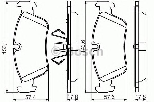 BMW 3-E90 (2005>)/1- E87 (2004>) PF4138 - с датчиком 0 986 495 276 BOSCH