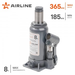 Домкрат бутылочный 8 т AIRLINE 200 - 405 мм AJ-B-08S AIRLINE
