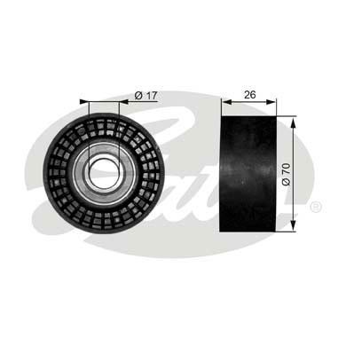 Ролик приводного ремня CHRYSLER 300C MAZDA Tribute (2.0/4.2/5.7/6.1) натяжителя  T38018 GATES