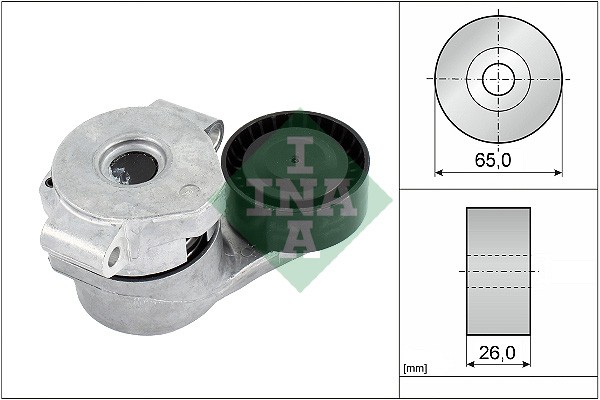 Натяжитель ремня CITROEN JUMPER 2.2HDi (250), FORD TRANSIT 06- 2.2TDCi 534030810 534 0308 10 INA