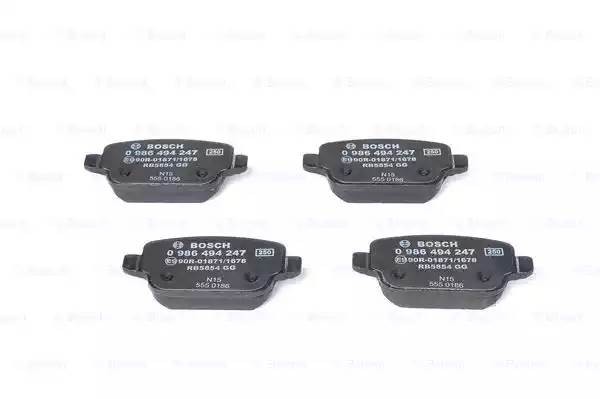 Колодки тормозные задние 0986494247 0 986 494 247 BOSCH