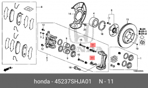 кронштейн 45237SHJA01 45237SHJA01 HONDA