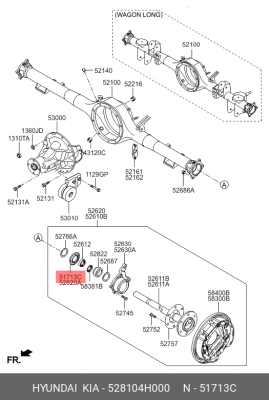 Сальник полуоси 52810-4H000 528104H000 HYUNDAI KIA