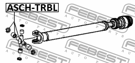 Крестовина кардана HUMMER H3 06-10, CHEVROLET TRAILBLAZER 02-10 ASCH-TRBL ASCH-TRBL FEBEST