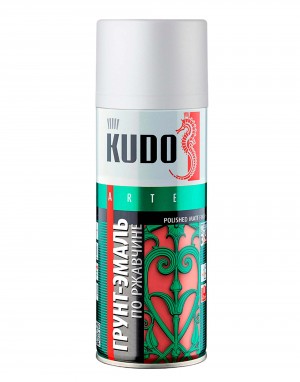 Грунт-эмаль по ржавчине белый RAL 9003 аэрозоль 520мл KUDO KU-319003 KUDO
