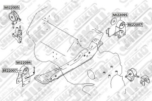 Опора двигателя MI22095 MI22095 JIKIU