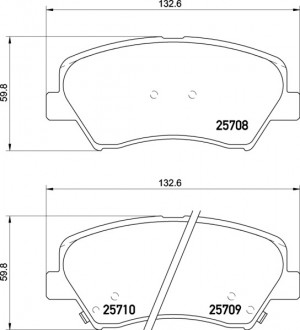 колодки дисковые передние!\ Hyundai Elantra 11>/Elantra Coupe 11> NP6015 NISSHINBO