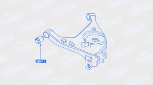 Сайлентблок нижнего рычага задней подвески,  передний Land Rover RANGE ROVER III SB911 FINWHALE