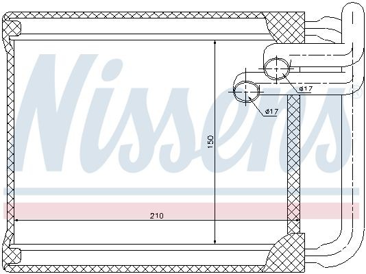 Радиатор отопителя HYUNDAI Elantra (07-),i30 (07-) NISSENS 77632 NISSENS