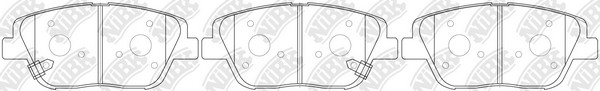 Колодки тормозные HYUNDAI Sonata (09-) передние (4шт.) NIBK PN0536 NIBK