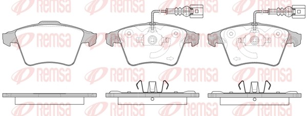 1045 22 колодки дисковые п.\ VW Touareg 3.0-6.0 V12 04> 104522 REMSA