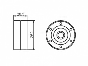 Ролик ГРМ TOYOTA Avensis,Camry,Carina,Corolla (1.8/1.9/2.0) обводной GMB GT80330 GMB