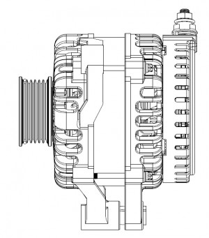 Генератор для а/м Chery Tiggo 8 (18-) 1.5T 140A (LG 2722) LG 2722 START VOLT