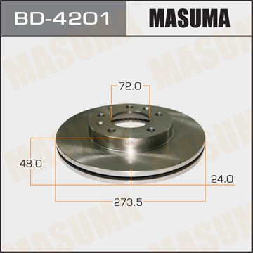 диск тормозной передний!\ Mazda 323/6/626 1.8/2.0/2.0TD 98> BD4201 MASUMA