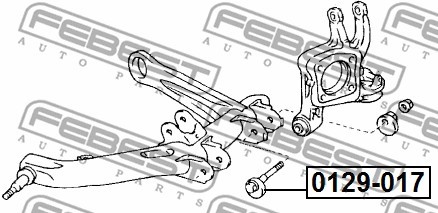 Болт с эксцентриком TOYOTA WISH 2003-2009 0129-017 0129-017 FEBEST