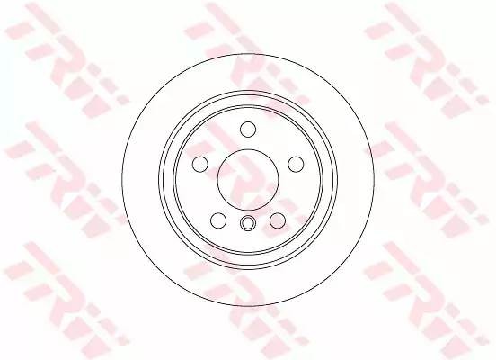 Диск тормозной BMW X1 (F48) (14-) задний (1шт.) TRW DF6756 TRW