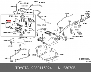 Кольцо TOYOTA 90301-15024 90301-15024 TOYOTA