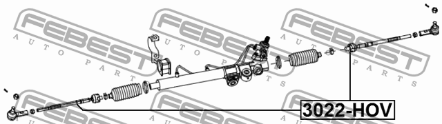 Тяга рулевая GREAT WALL HOVER/SAFE F1 2005-2015 3022-HOV 3022-HOV FEBEST