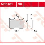 Колодки дисковые MCB691SH MCB691SH TRW LUCAS