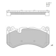 Колодки тормозные дисковые Avantech передние (противоскрипная пластина в компл.) AV101 AVANTECH