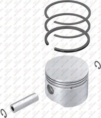 Поршнекомплект компрессора D=75 mm /2*2*4   KO040/41/42 РМК. Поршень, втулка, ко RK.01.118 YUMAK