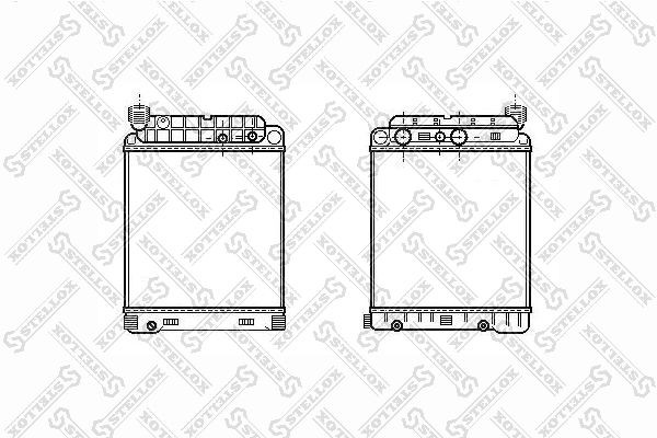 Радиатор MERCEDES Atego (98-) охлаждения двигателя STELLOX 81-03351-SX STELLOX